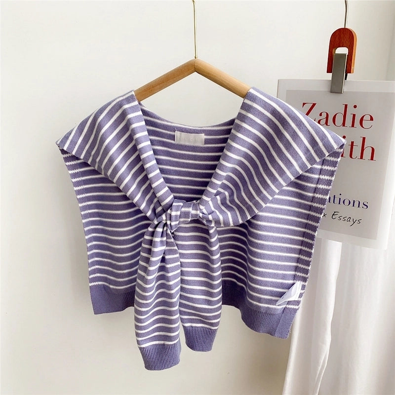 Women's Minimalist Stripe Polyester Scarf