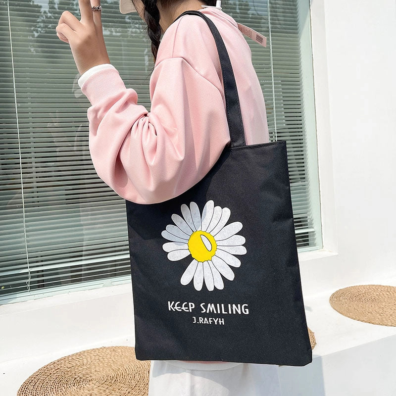 Women's Large Canvas Solid Color Vintage Style Classic Style Square Zipper Shoulder Bag