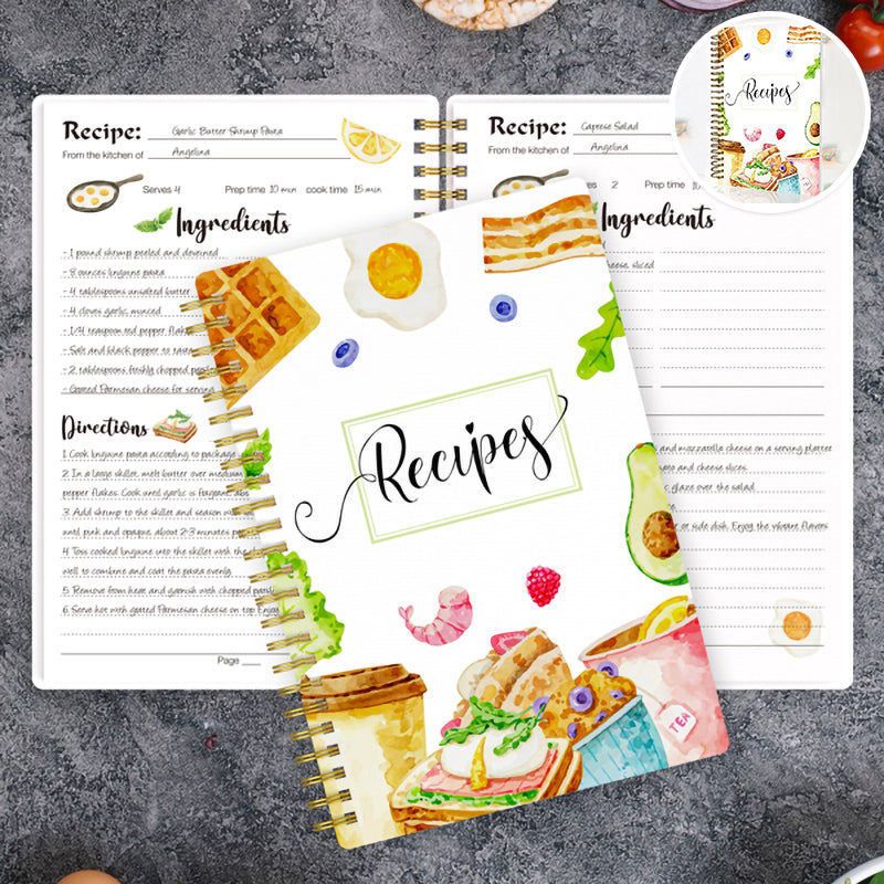 Personal Blank Recipe Notebook