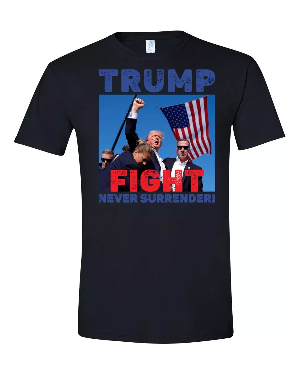 Donald Trump Shot T-Shirt -FIGHT, NEVER SURRENDER!!,TRUMP 2024 Support T-Shirt