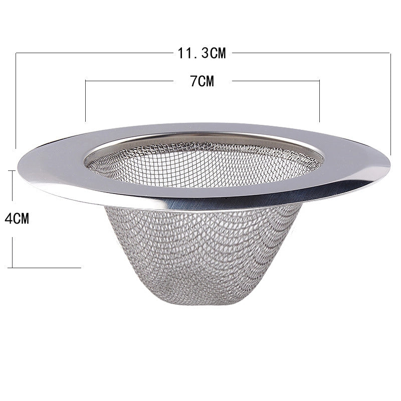 Kitchen Filter Drain Net Sink 304 Stainless Steel Filter Sink Garbage Artifact Sewer Drain Funnel