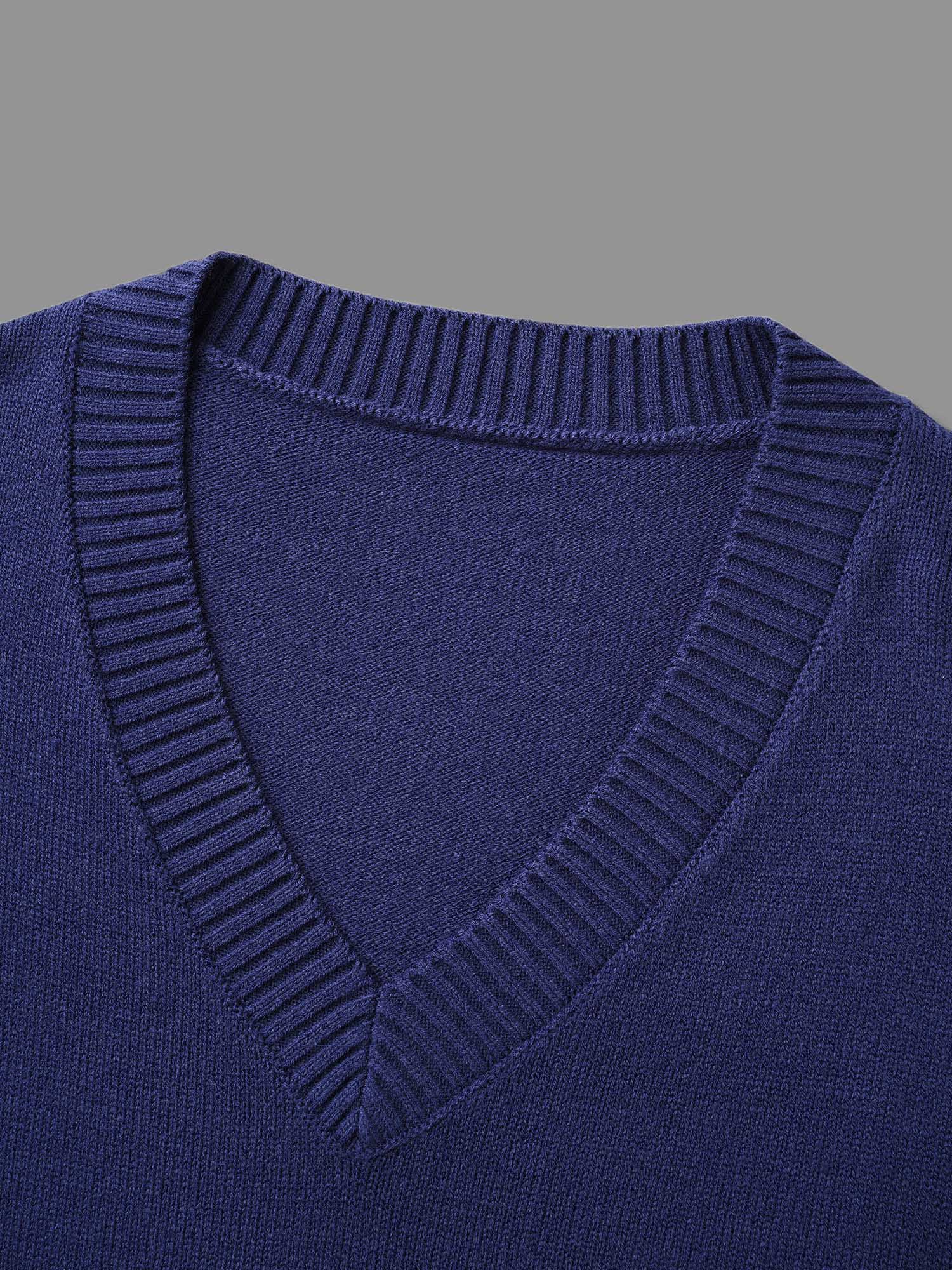 Striped Jacquard Patched Pocket Pullover