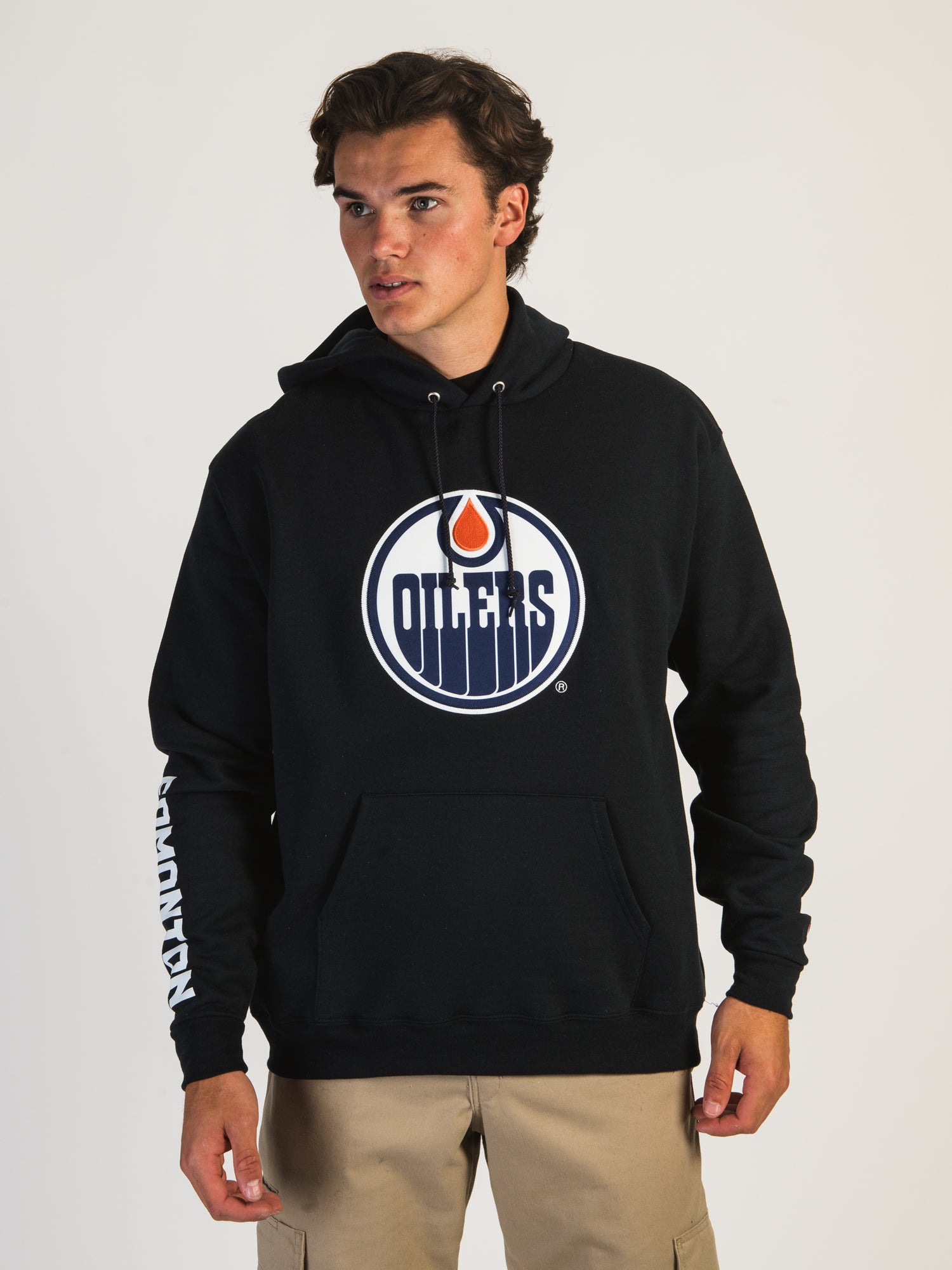 CHAMPION NHL EDMONTON OILERS CENTER ICE PULL OVER HOODIE