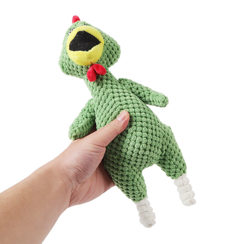 Squeaky Dog Toy – Pineapple Velvet & Screaming Chicken Pet Toy for Dogs and Cats