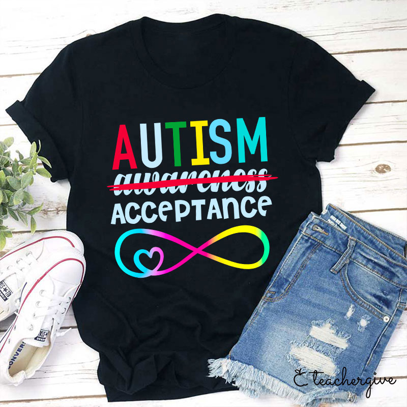 Autism Acceptance Teacher T-Shirt