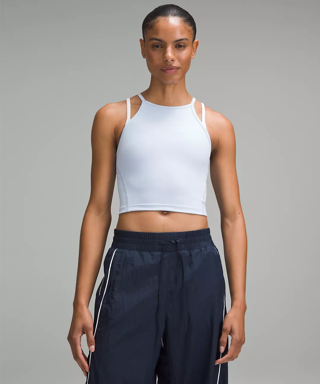 Wunder Train High-Neck Cross-Back Tank Top