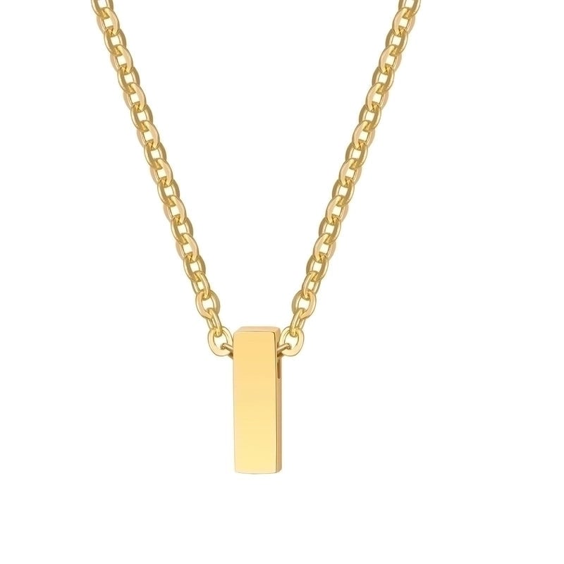 Minimalist Letter Stainless Steel Gold Plated Plating