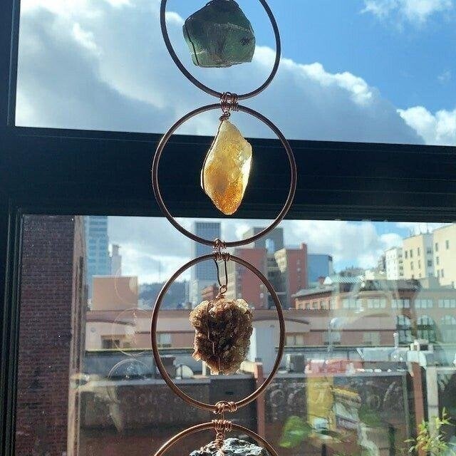 🔥Promotion 49%OFF🔥 Raw Crystal 7 Chakra Gemstone Wall Decor