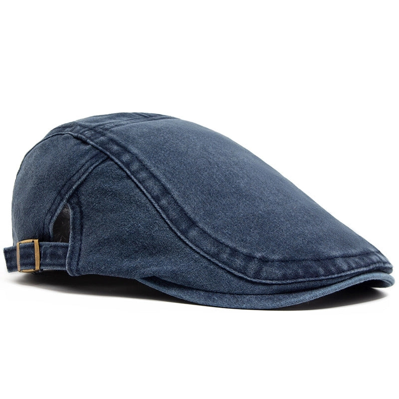 Unisex Retro Solid Color Curved Eaves Baseball Cap
