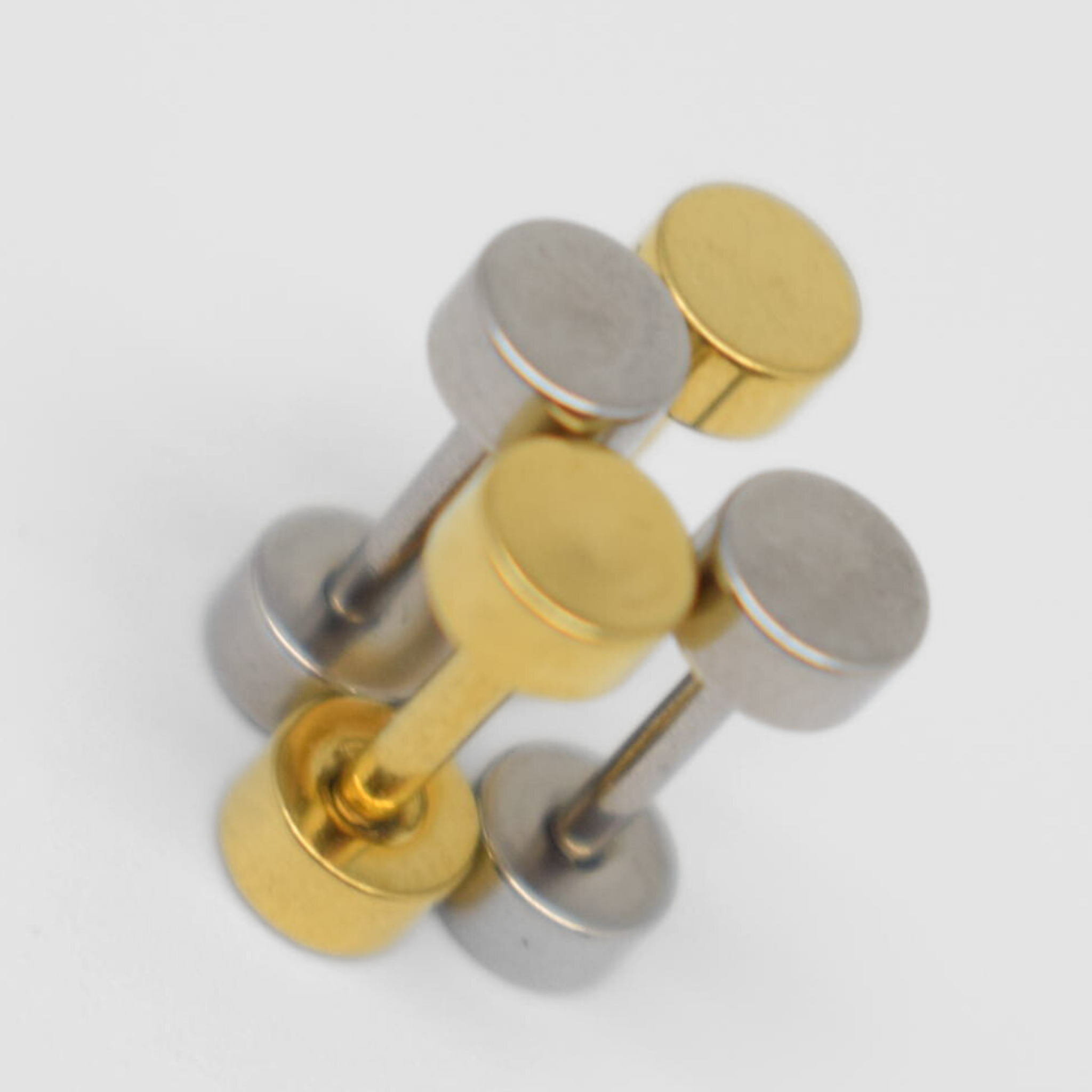 4mm Double studs - Gold