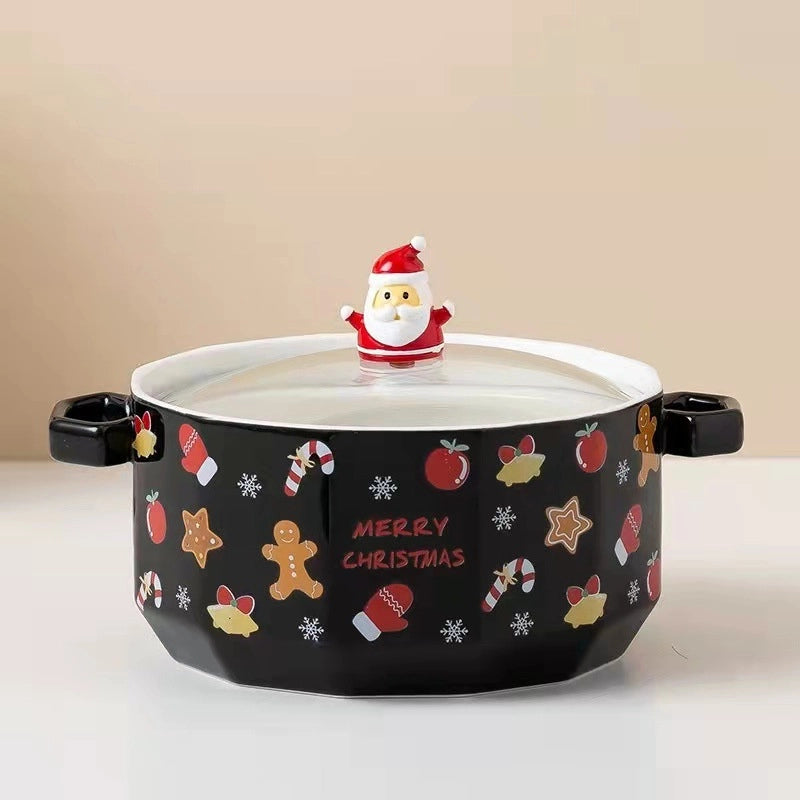 Christmas Cute Santa Claus Letter Porcelain Tableware 1 Piece