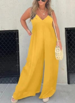 🔥 July Big Sales Save 49% OFF🔥V-Neck Effortless Wide Leg Jumpsuit