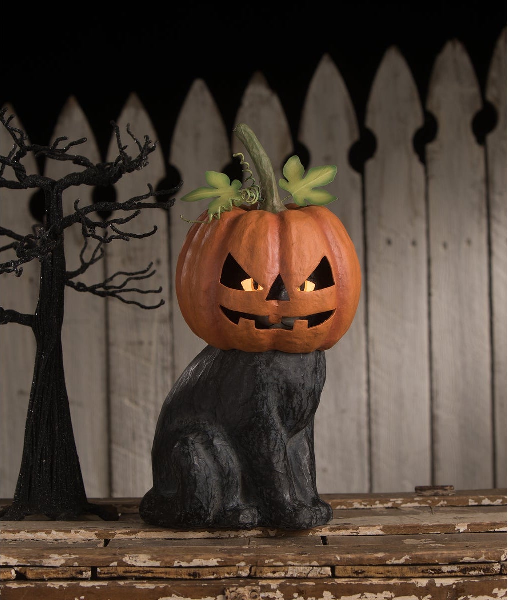 Black Cat Jack O'Lantern