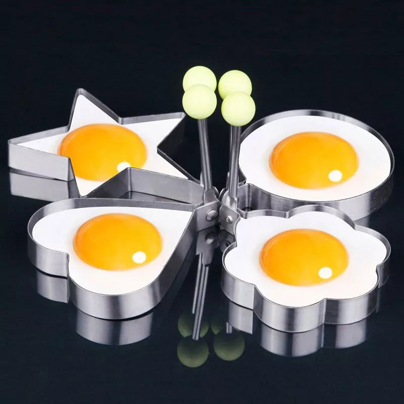 PACK OF 4 DIFFERENT SHAPE EGG MOLDS