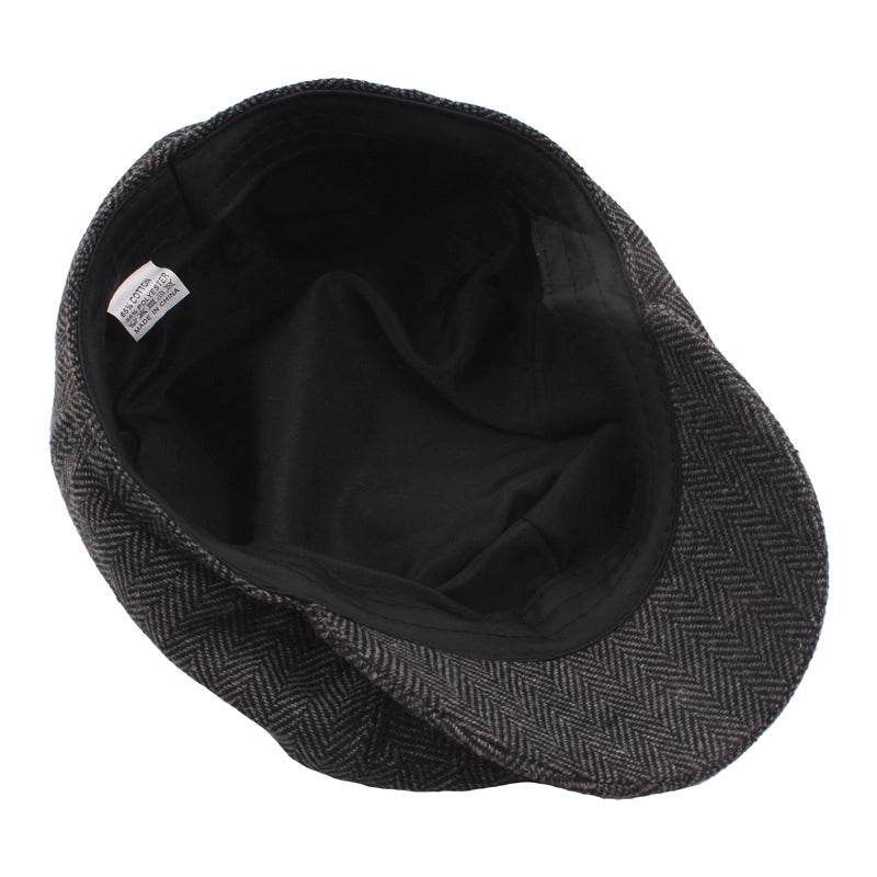 Men's Vintage Style British Style Argyle Curved Eaves Beret Hat