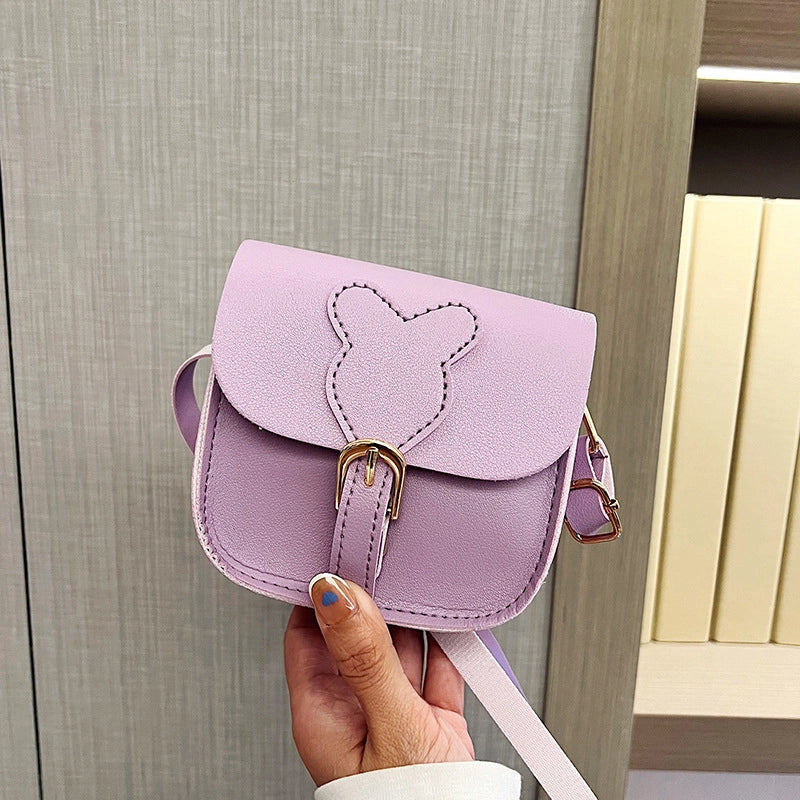 Women's Mini Pu Leather Solid Color Vintage Style Classic Style Square Magnetic Buckle Shoulder Bag