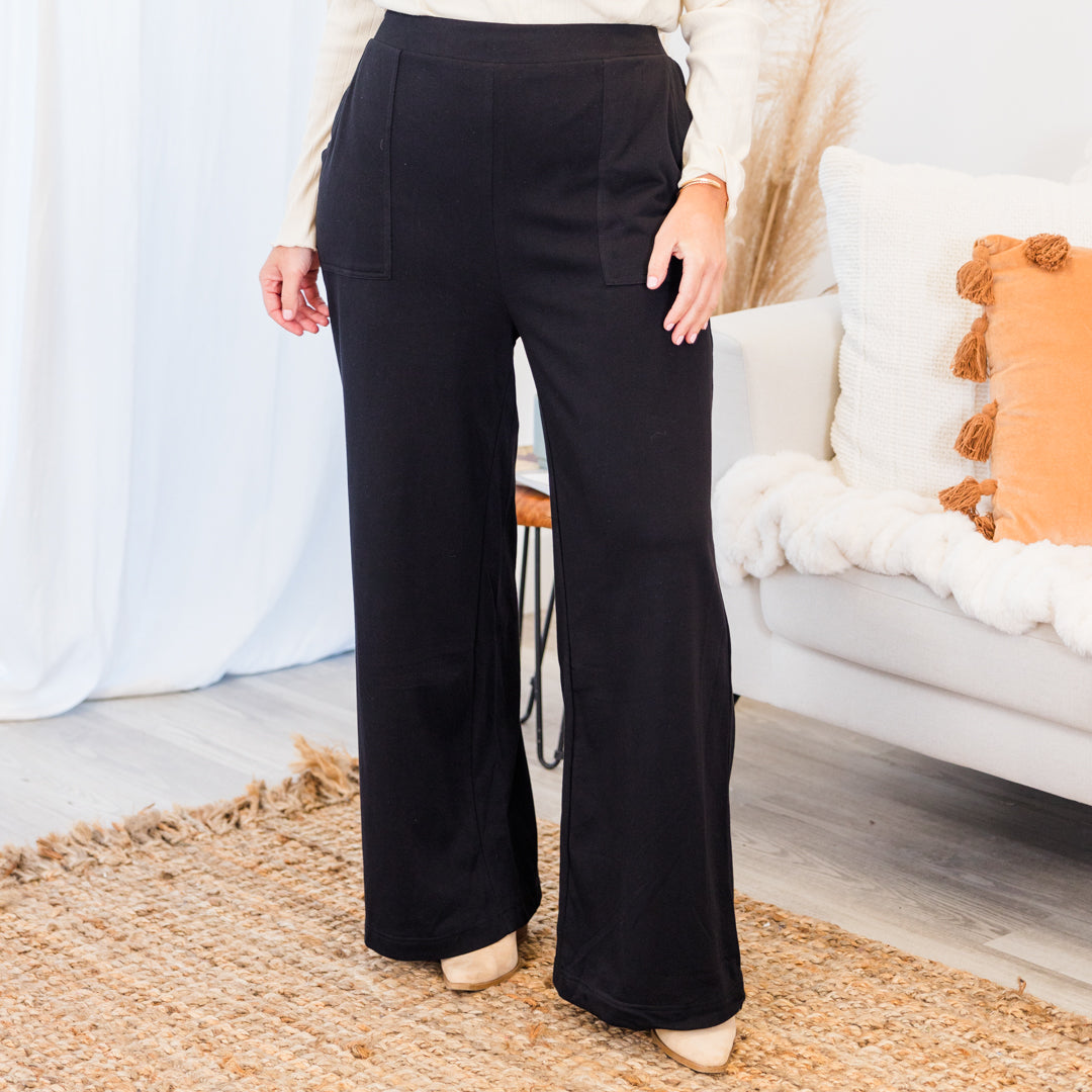 Two Steps Ahead Pants. Black