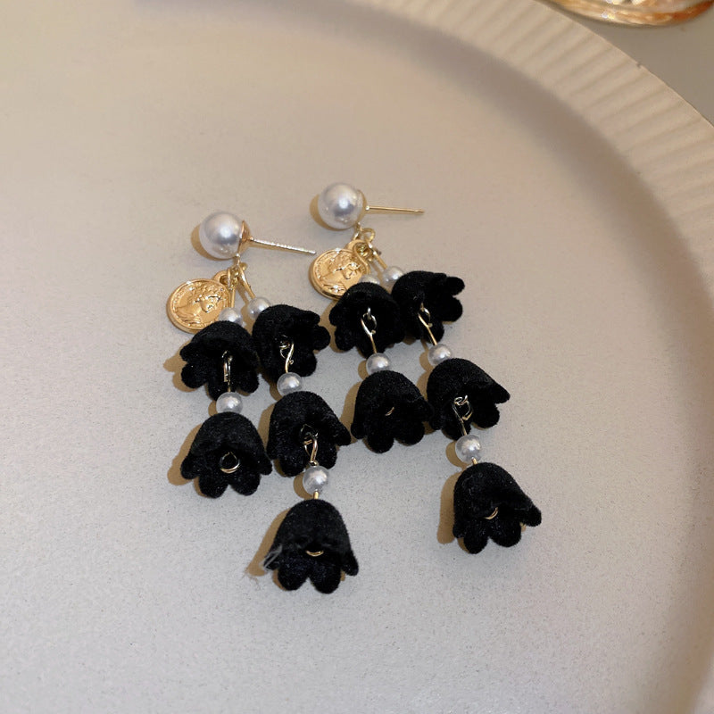 Vintage Ellipse Geometric Acrylic Electroplating Earrings