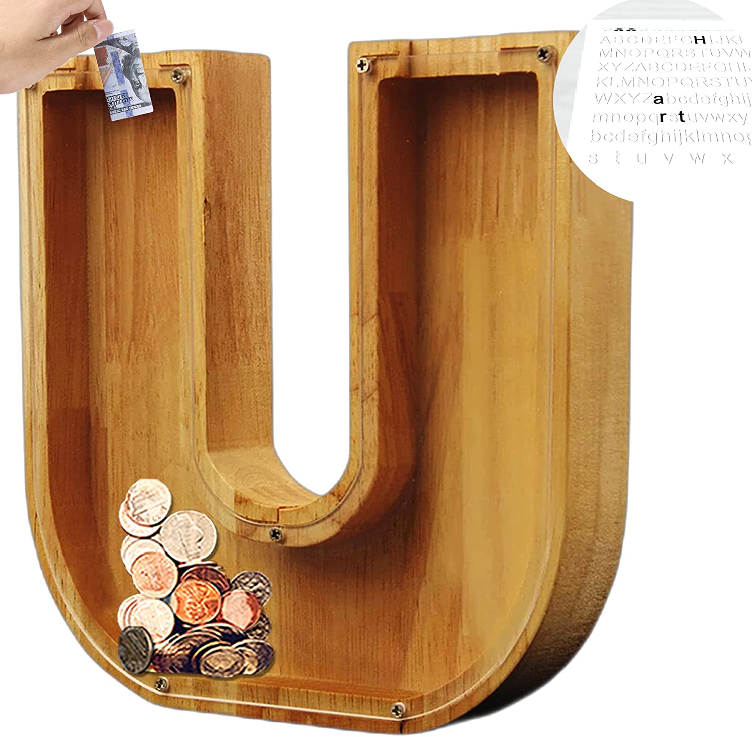 Piggy Bank-Wood Gift For Kids