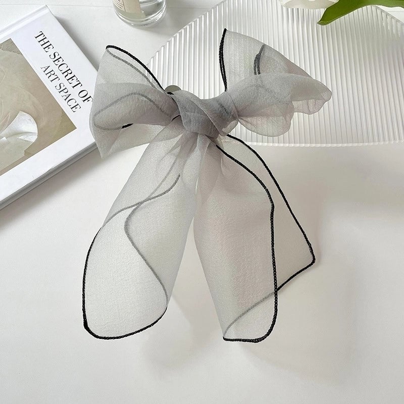 Women's Cute Sweet Solid Color Organza Silk Scarf