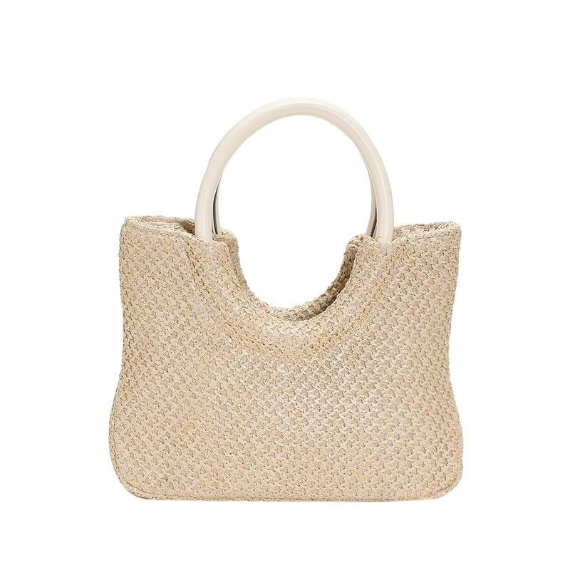 Women's All Seasons Straw Fashion Clutch Bag Tote Bag