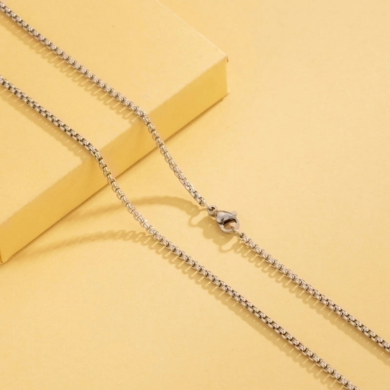Stainless Steel 18K Gold Plated Minimalist Plating Solid Color Necklace