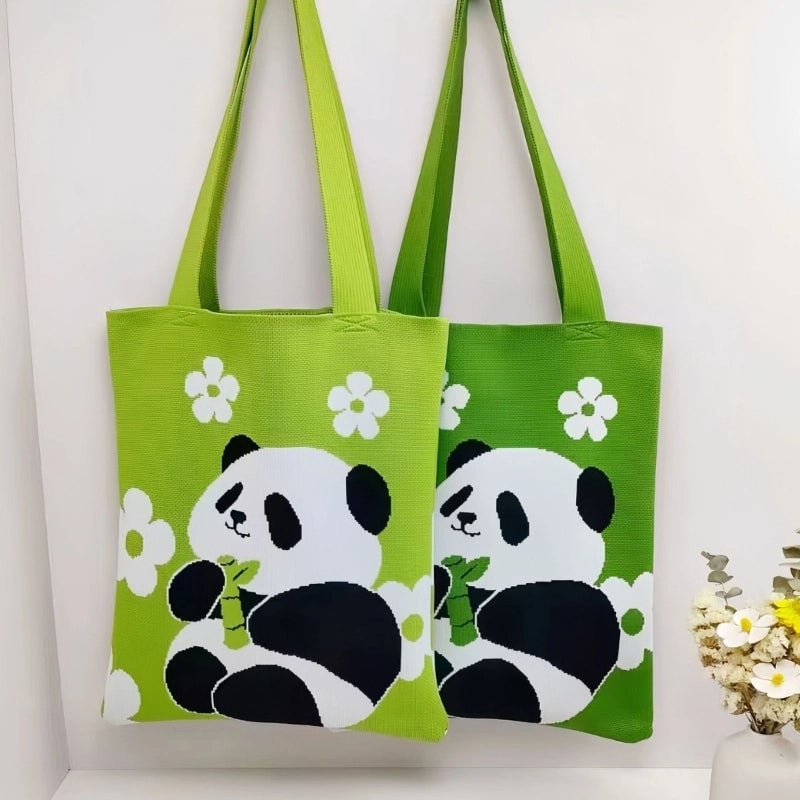 Women's Medium Polyester Animal Cute Square Open Shoulder Bag