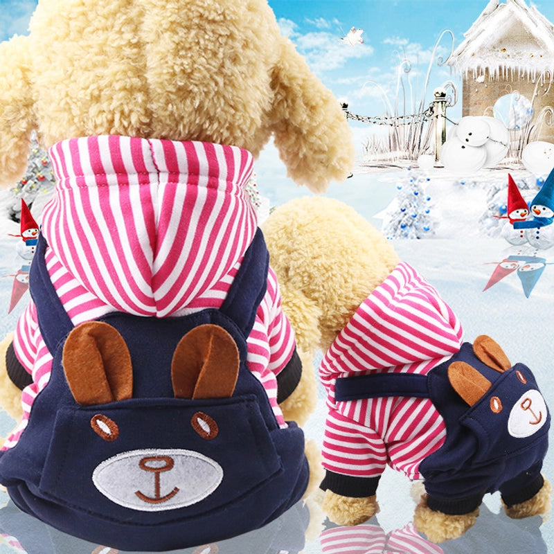 Four Leg Transformation Warm Pet Dog Cat Clothes Teddy Fadou Autumn And Winter Clothing Products Warm Thickened