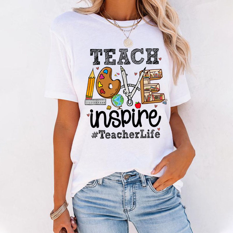 Teach Love Inspire Teacherlife T-Shirt