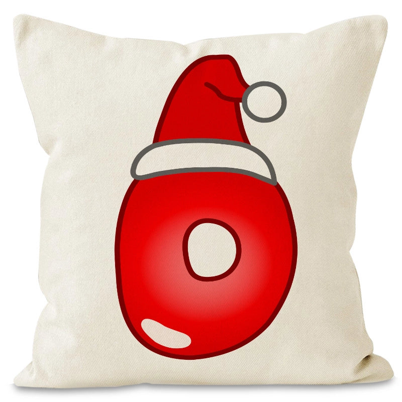 Christmas  Cute Modern Style Christmas Hat Letter Linen Polyester Pillow Cases Couch & Sofa Decor