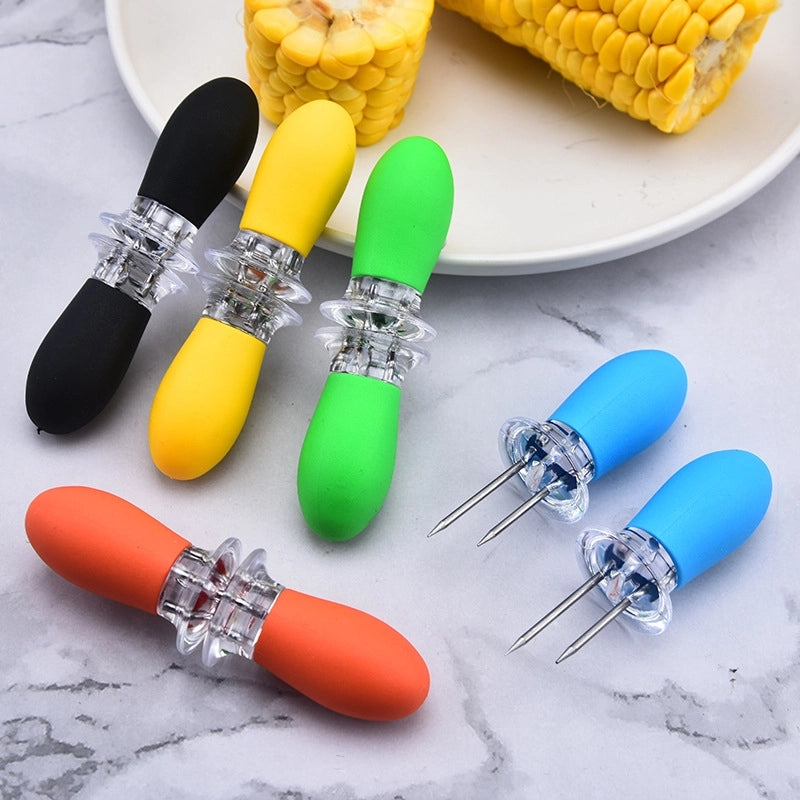 Stainless Steel Corn Needle Multi-purpose BBQ Fork Outdoor Barbecue Supplies Barbecue Utensils
