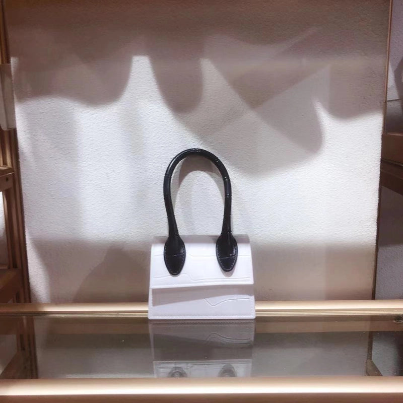 Women's Mini Spring&summer Pvc Solid Color Basic Square Flip Cover Handbag