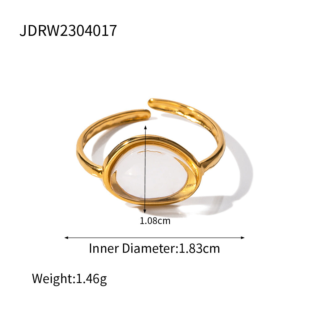 Love Heart Titanium Steel Ring Jewelry Rings Stainless Steel
