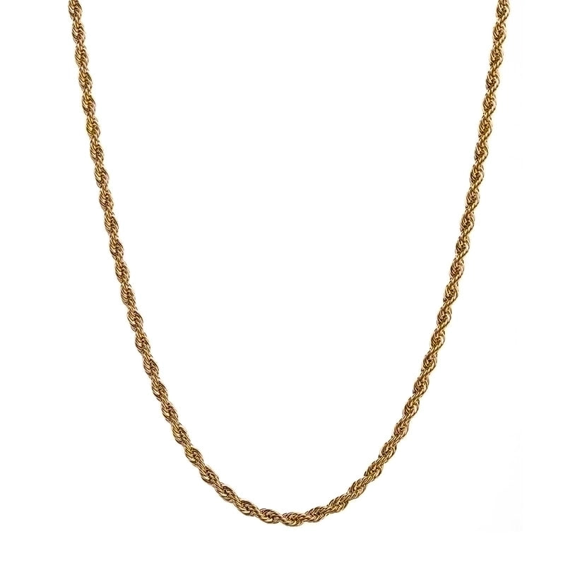 Casual Minimalist Solid Color 304 Stainless Steel 18K Gold Plated Stainless Steel Necklaces
