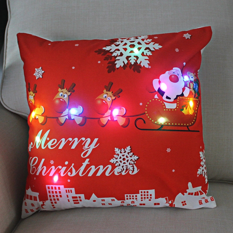 Fashion Santa Claus Plush Pillow Cases