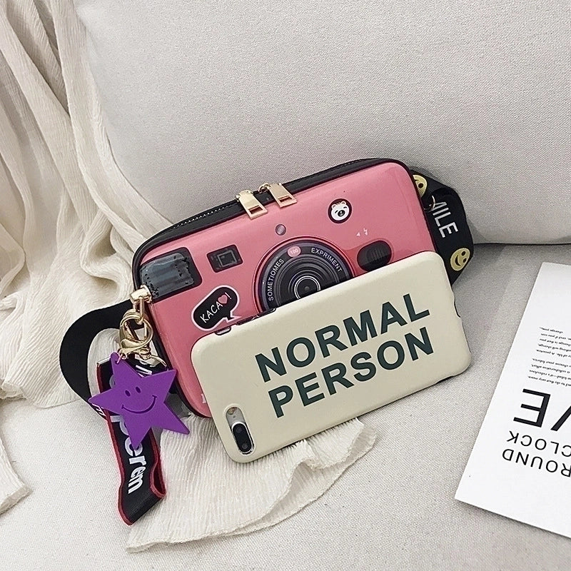 Small Pu Leather Business Square Bag Shoulder Bags