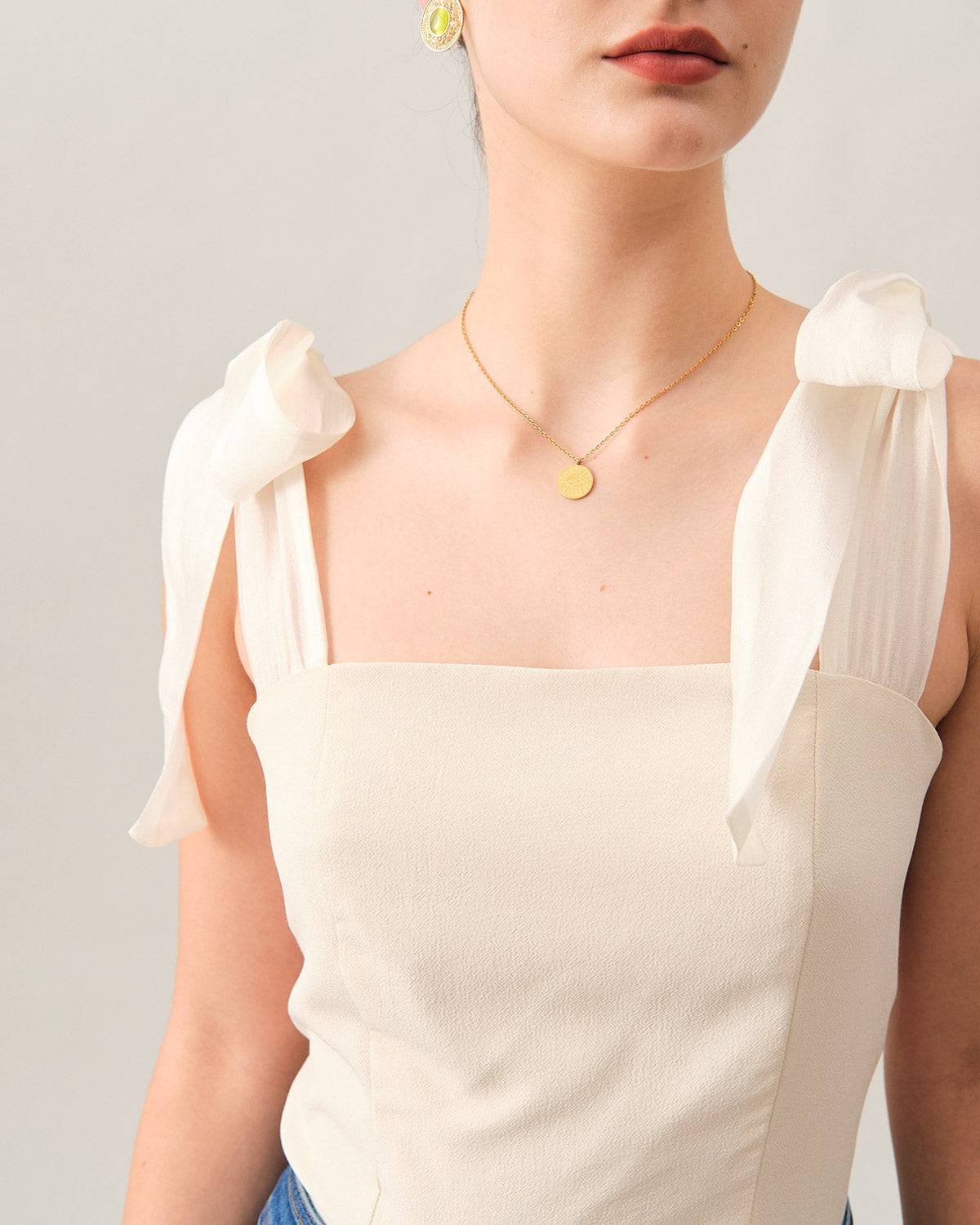 The Tie Strap Solid Cami Top