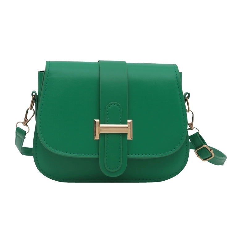 Women's Medium Pu Leather Solid Color Vintage Style Classic Style Semicircle Flip Cover Crossbody Bag