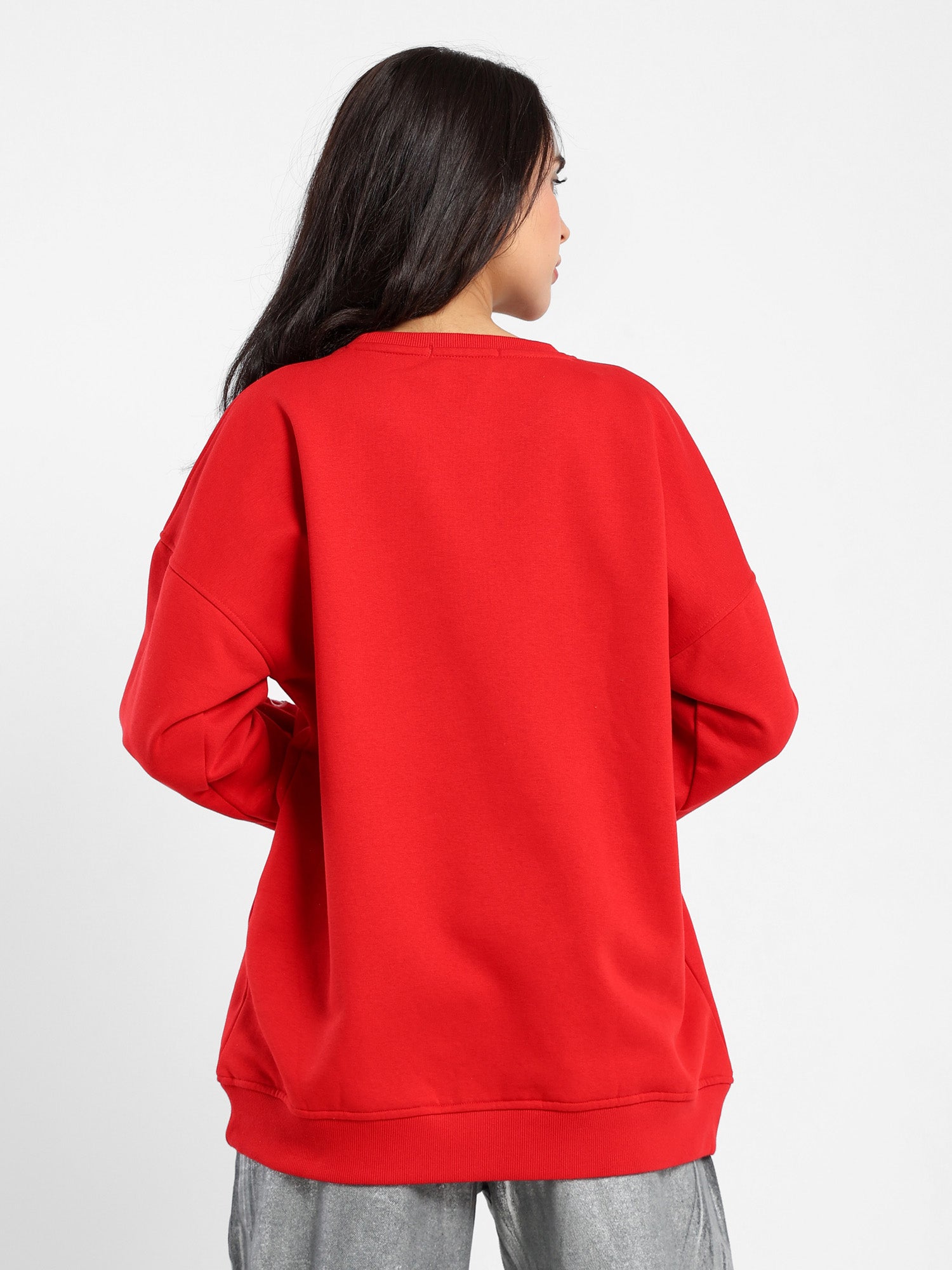 Casual Embroidered Sweatshirt