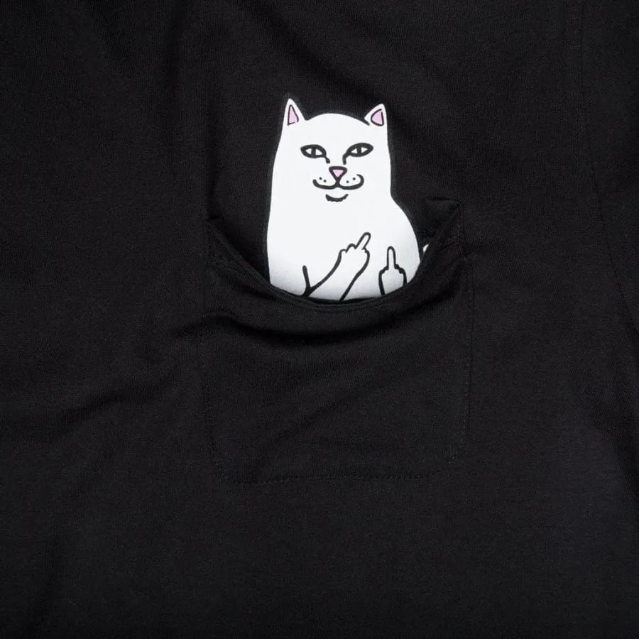 Hidden Middle Finger Signed Funny Cat Printed T-Shirt