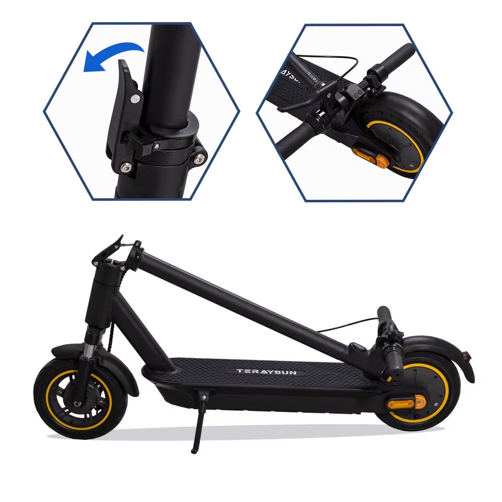 Electric Scooter 500W Powerful Fast Long Range Adult Electric Scooter with App Control Bluetooth Speaker Foldable Commuting