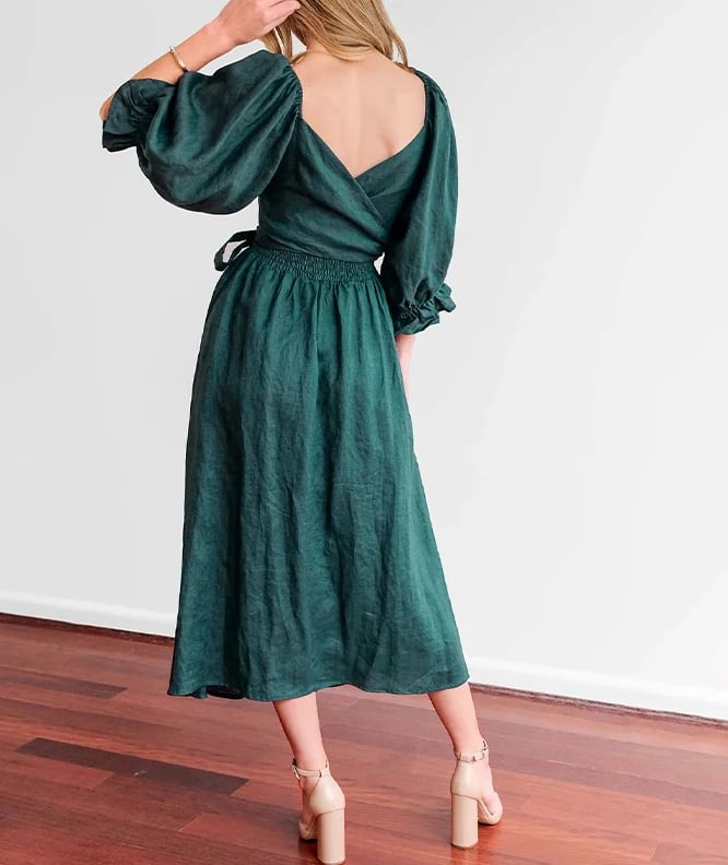 🔥Promotion - 49% OFF🔥French Ruffled Lantern Sleeves Multi-wear Dress