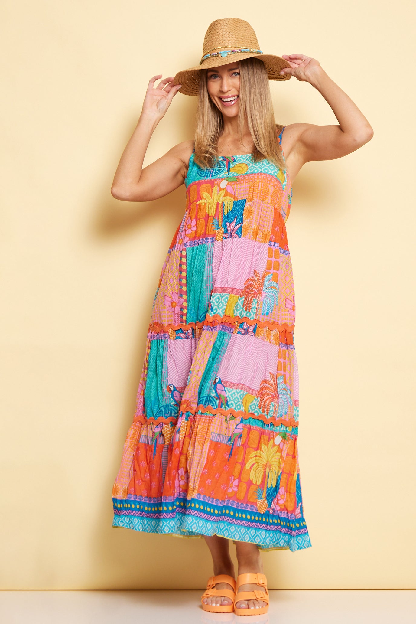 Cotton Maxi Dress - Candy