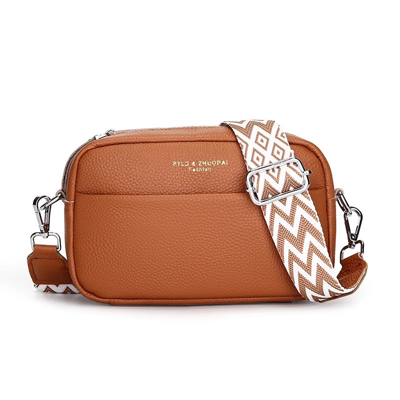 Women's Small All Seasons Leather Elegant Streetwear Square Bag