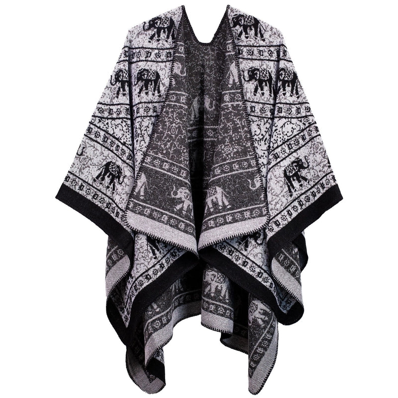 Unisex Retro Ethnic Style Geometric Acrylic Shawl