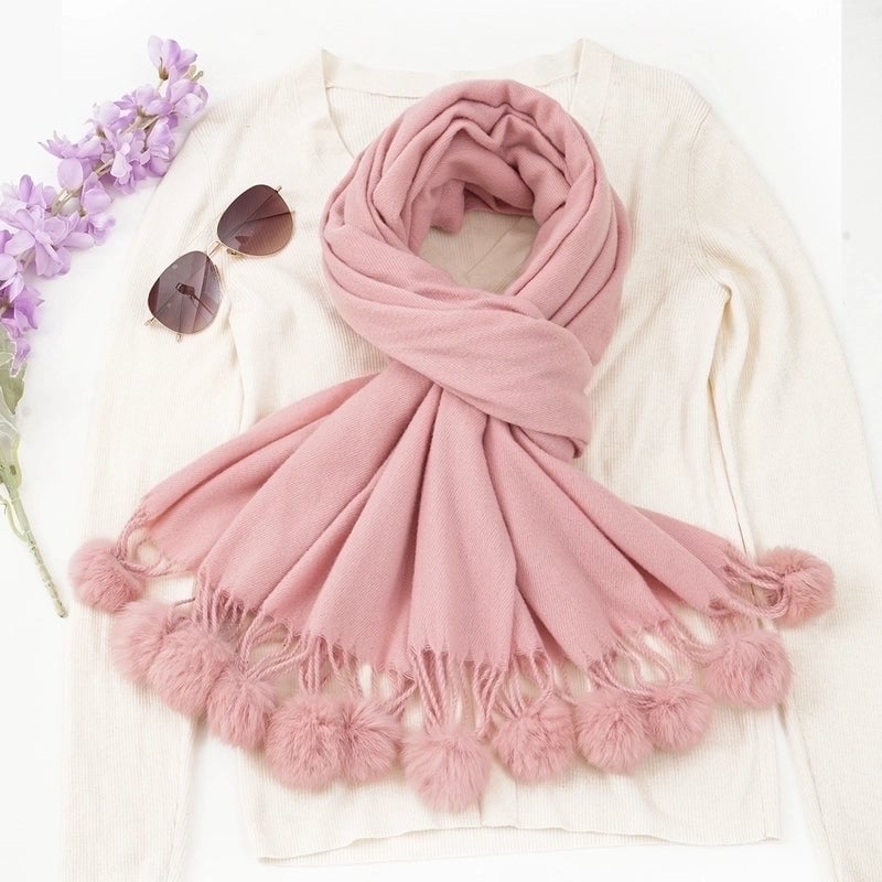 Women's Casual Minimalist Solid Color Imitation Cashmere Scarf