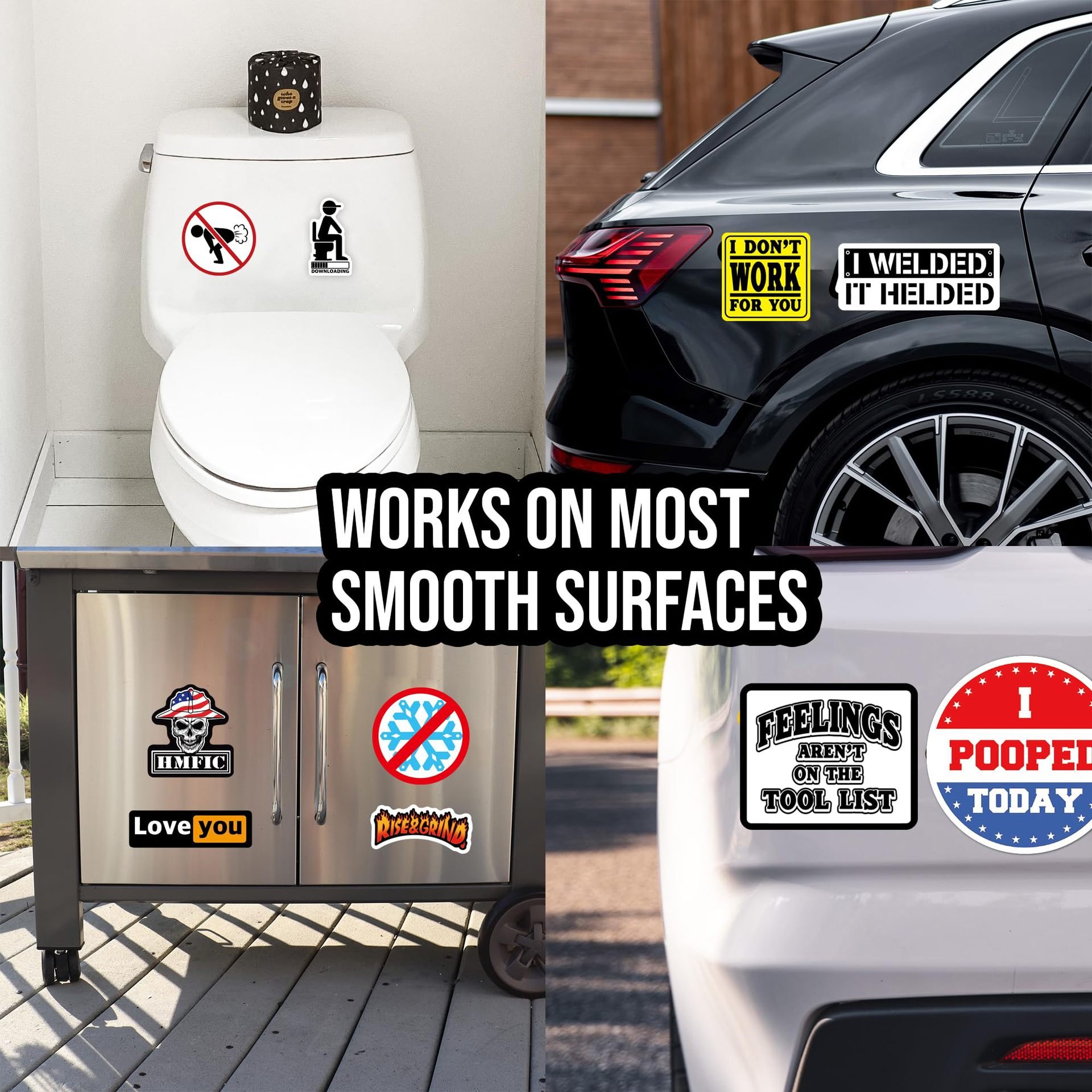 🔥Hot sale only $0.10 each - 150 PCS Hard Hat Stickers Pack (DIRTY)