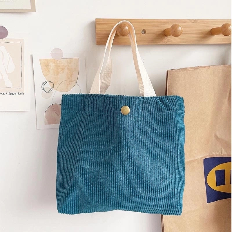 Women's Vintage Style Solid Color Polyester Shopping Bags