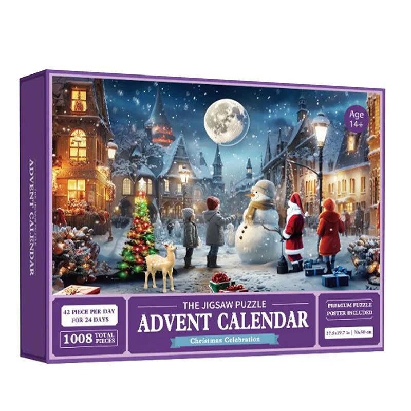 【UP TO 50% OFF】🎅🎄Advent Calendar Christmas Jigsaw Puzzles