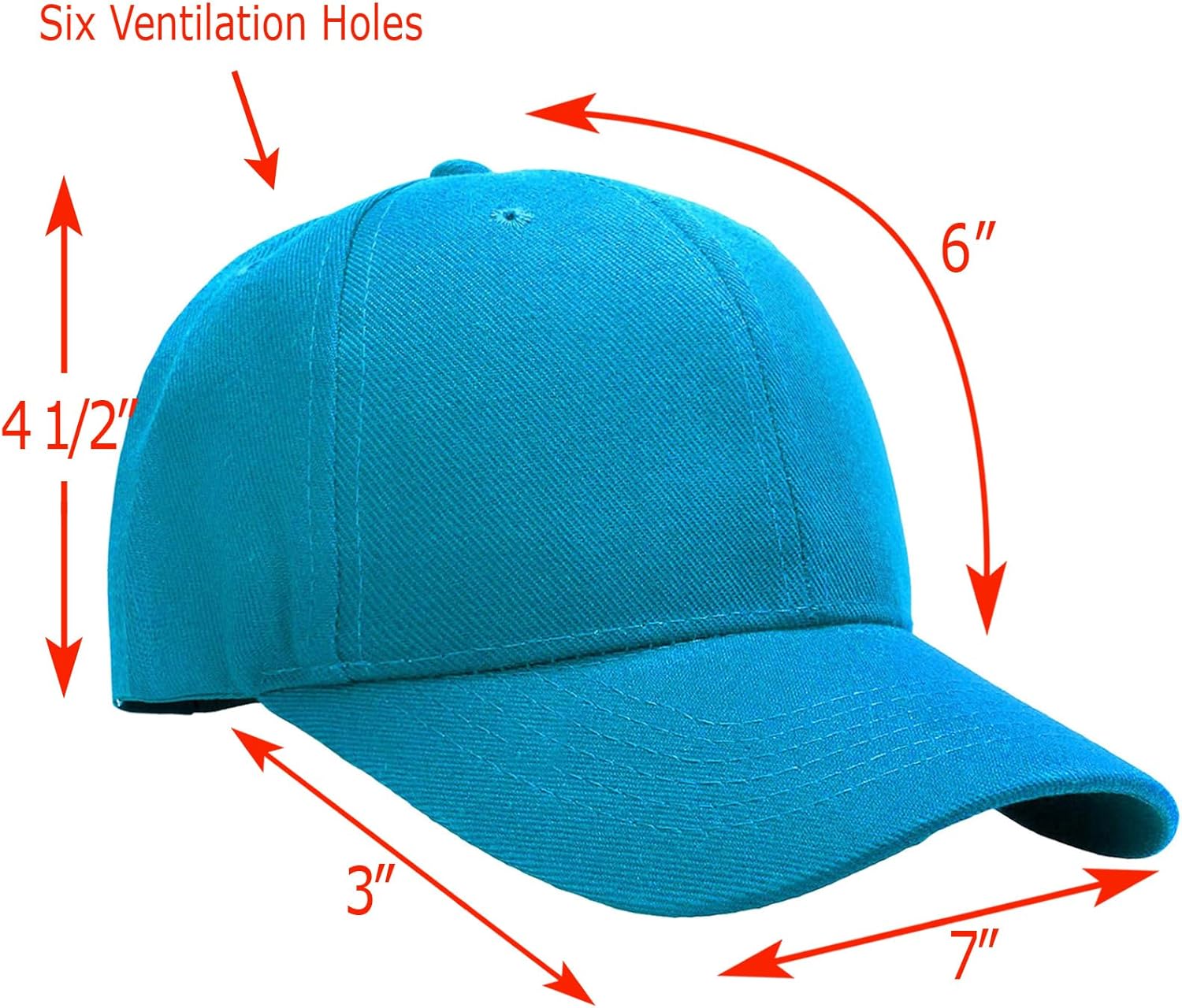 Falari Wholesale Bulk Lot 12-Pack Baseball Cap Adjustable Size Plain Blank Solid Color